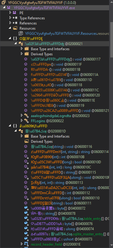 dnSpy namespace/class obfsucation